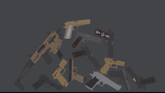 Mini's Modern Pistols для People Playground