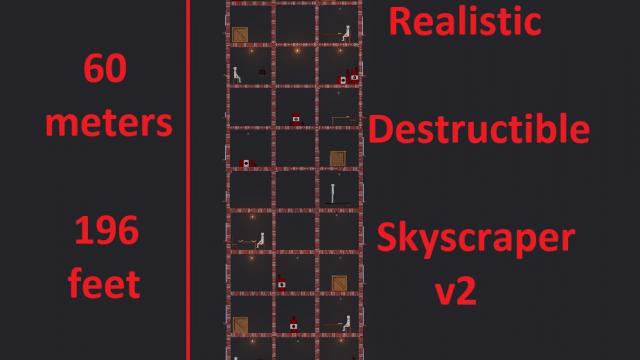 Skyscraper With Realistic Destruction for People Playground