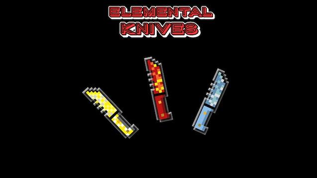 Элементальные ножи / Elemental Knifes Pack для People Playground