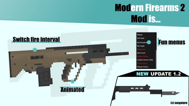 Modern Firearms 2 Mod для People Playground