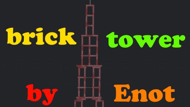 Big Destructible Brick Tower for People Playground