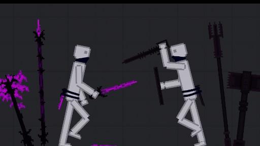 Purple weapons modpack for People Playground
