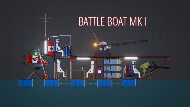 Боевой корабль / Battle Boat для People Playground