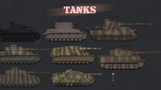 WW2 Germany & Tanks Mod для People Playground