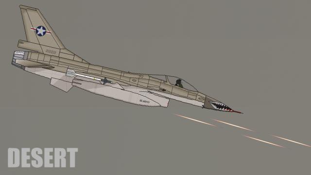 Airplane F-16 Mod для People Playground