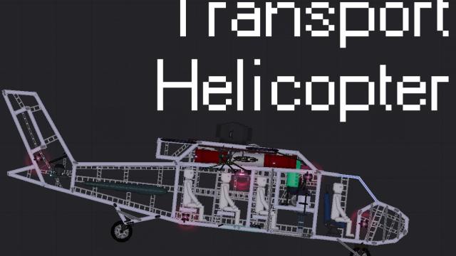 Transport Helicopter for People Playground