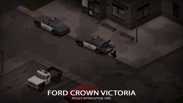 '92 Ford Crown Victoria Police Interceptor for Project Zomboid