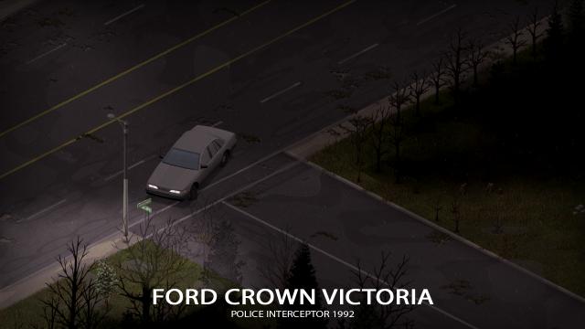 '92 Ford Crown Victoria Police Interceptor for Project Zomboid