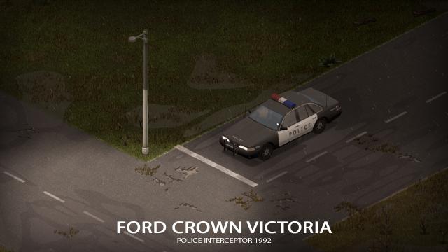 '92 Ford Crown Victoria Police Interceptor for Project Zomboid