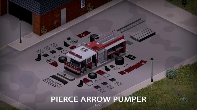 '90 Pierce Arrow Pumper для Project Zomboid