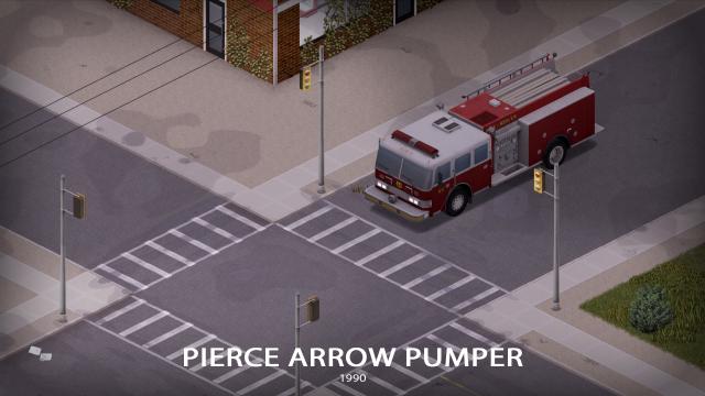 '90 Pierce Arrow Pumper for Project Zomboid