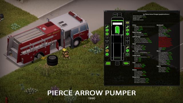 '90 Pierce Arrow Pumper for Project Zomboid