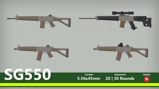 SG550 for Ravenfield