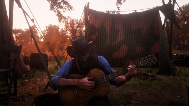 Играем на гитаре / Playable Guitar для Red Dead Redemption 2