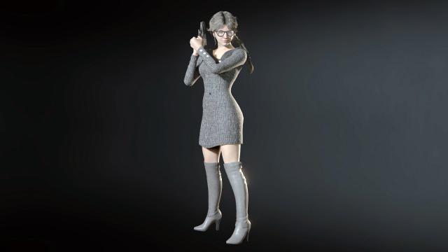 -    Valerie Harmon - Sweater Dress for Resident Evil 3