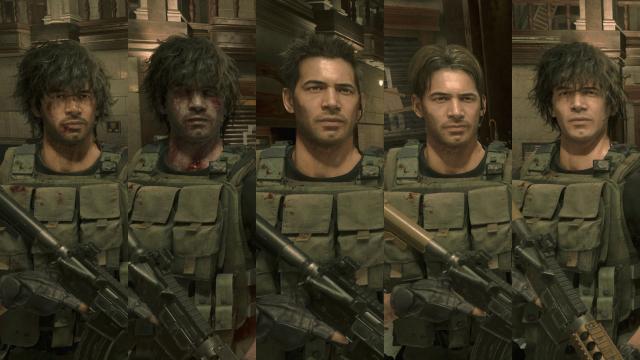 Various Appearance Options for Carlos for Resident Evil 3