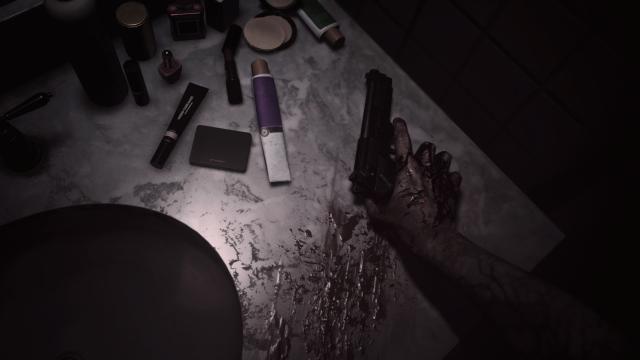 Замена Glock 19 на Beretta во время сна / Samurai Edge for Bathroom scene для Resident Evil 3