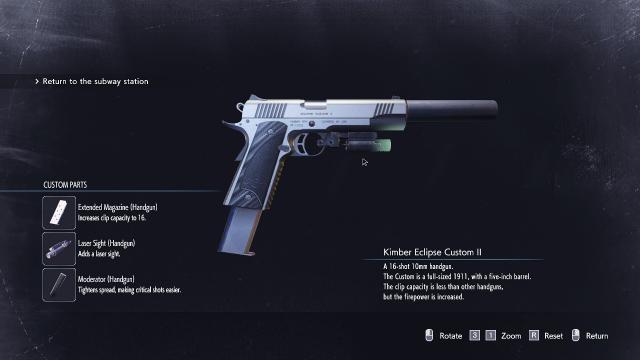 Новый пистолет / Kimber Eclipse Custom ll для Resident Evil 3