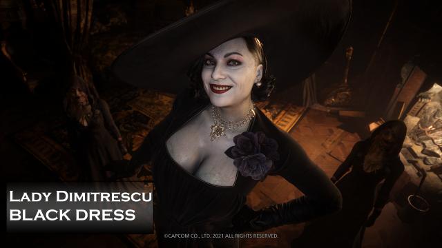 Черное платье для Леди Димитреску / Lady Dimitrescu Black Dress для Resident Evil: Village