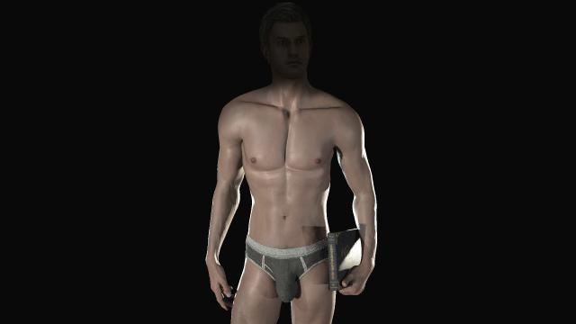 Итан в трусах / Underwear Ethan Winters (Include 3rd Person Addon) для Resident Evil: Village