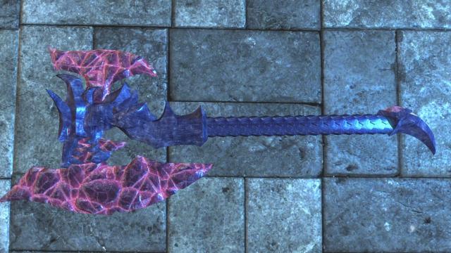 King-God Darius Axe by Lime1Light. League of Legends. SE version for Skyrim SE-AE