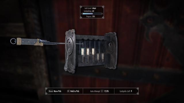 Skyblivion Lockpick menu для Skyrim SE-AE