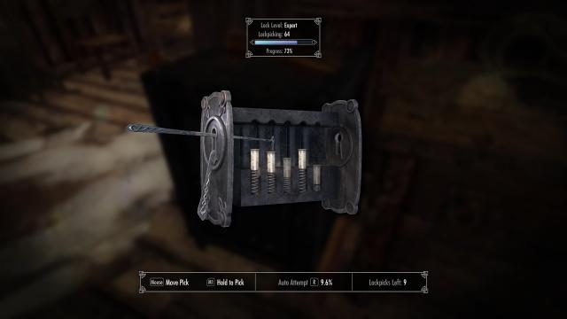 Skyblivion Lockpick menu для Skyrim SE-AE