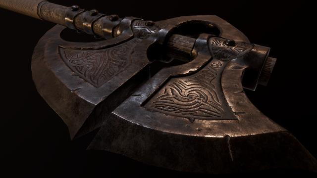 HD    Remiros' Hrothmund's Axe HD for Skyrim SE-AE