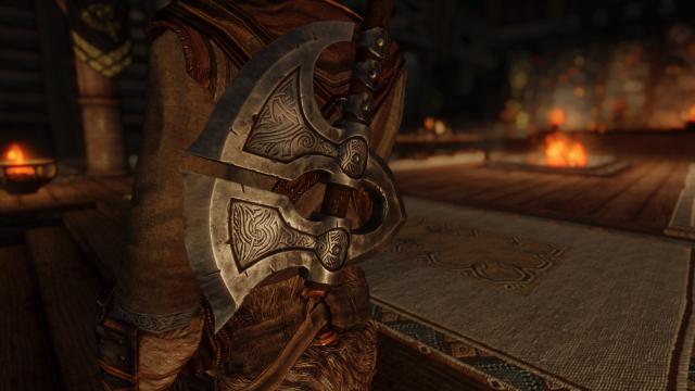 HD    Remiros' Hrothmund's Axe HD for Skyrim SE-AE