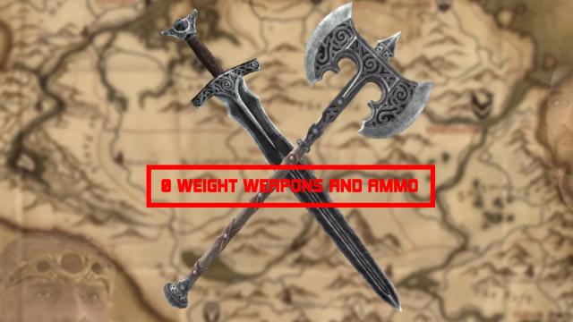 0 Weight Weapons and Ammo for Skyrim SE-AE