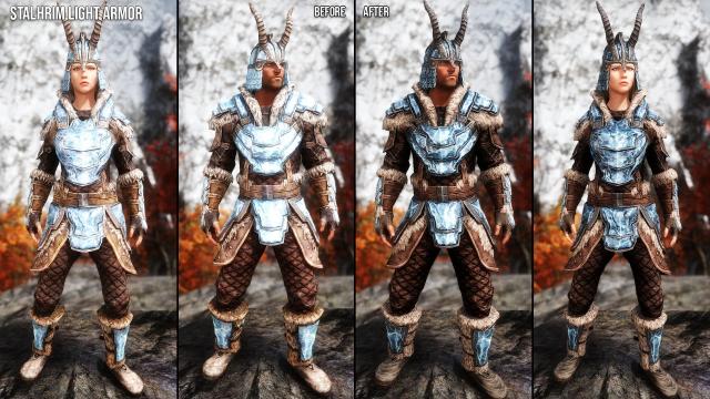 Stalhrim Armors and Weapons Retexture SE for Skyrim SE-AE
