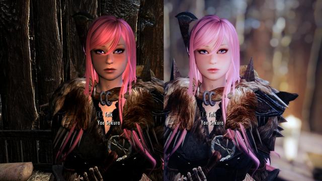 Yae Sakura Follower -  UUNPCBBE for Skyrim SE-AE