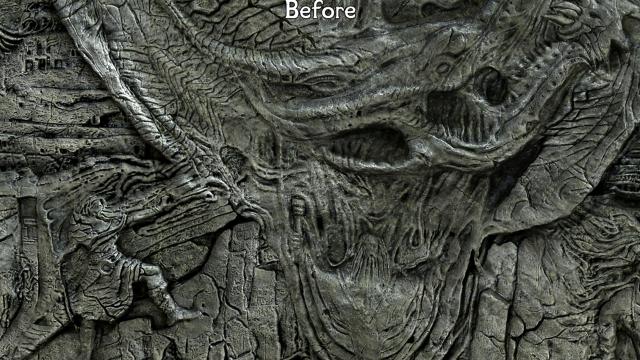 16-8-4    Iconic's Alduin's Wall Retexture (16K-8K-4K) for Skyrim SE-AE