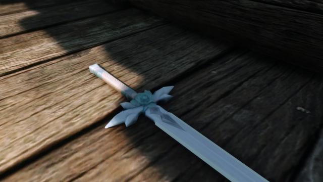 The Blue Rose Sword - Меч «Голубая Роза» для Skyrim SE-AE