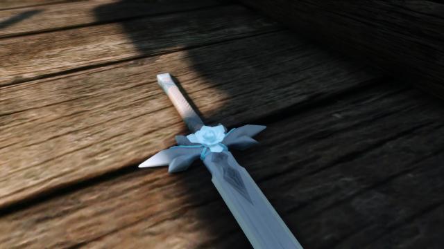 The Blue Rose Sword - Меч «Голубая Роза» для Skyrim SE-AE