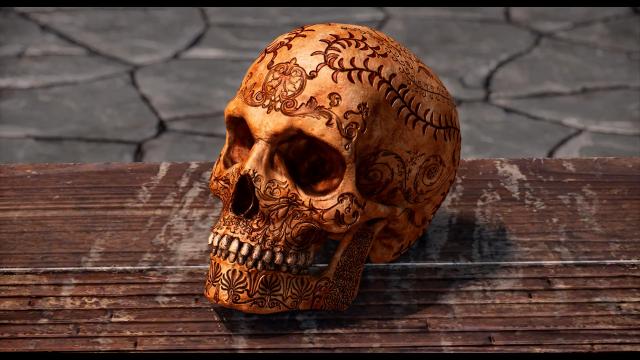 HD Уникальные черепа / Unique Skulls HD - SE для Skyrim SE-AE