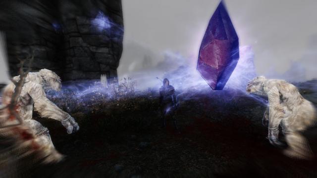 Soul Cairn Drainlife Crystal for Skyrim SE-AE