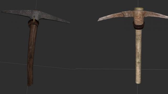 Real Pickaxe (Qwafee) for Skyrim SE-AE