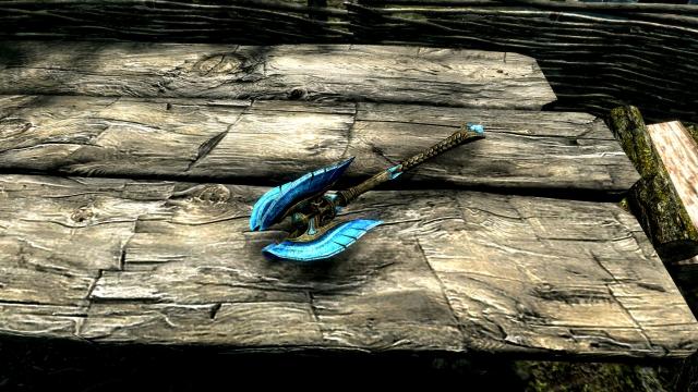 Vlammenzee's Glass weapons retextured for Skyrim SE-AE