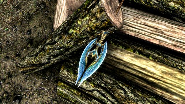 Vlammenzee's Glass weapons retextured for Skyrim SE-AE