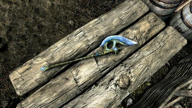 Vlammenzee's Glass weapons retextured for Skyrim SE-AE