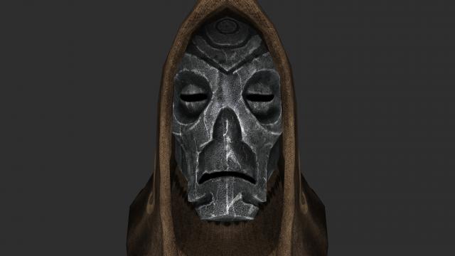 Natural Dragon Priest Mask Textures for Skyrim SE-AE