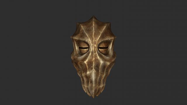 Natural Dragon Priest Mask Textures for Skyrim SE-AE