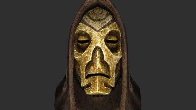 Natural Dragon Priest Mask Textures for Skyrim SE-AE