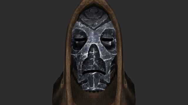 Natural Dragon Priest Mask Textures for Skyrim SE-AE