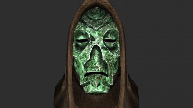 Natural Dragon Priest Mask Textures for Skyrim SE-AE