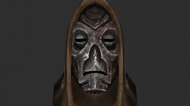 Natural Dragon Priest Mask Textures for Skyrim SE-AE