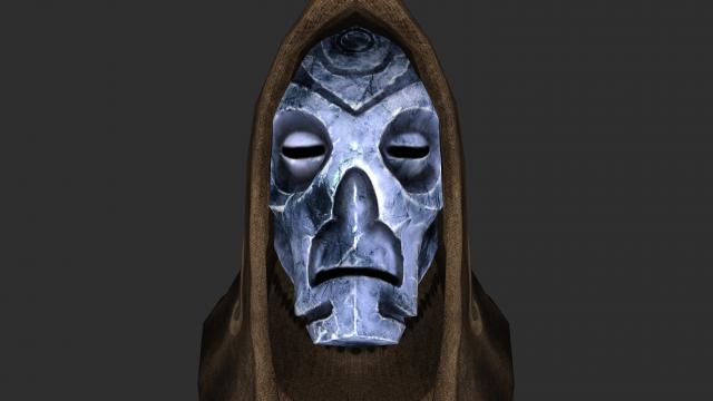 Natural Dragon Priest Mask Textures for Skyrim SE-AE