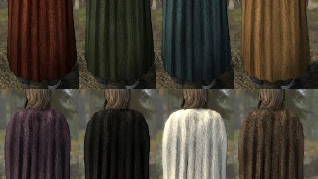 Плащи и накидки / Cloaks and Capes для Skyrim SE-AE