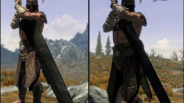 Тяжелый двуручный меч / The Heavy Greatsword для Skyrim SE-AE